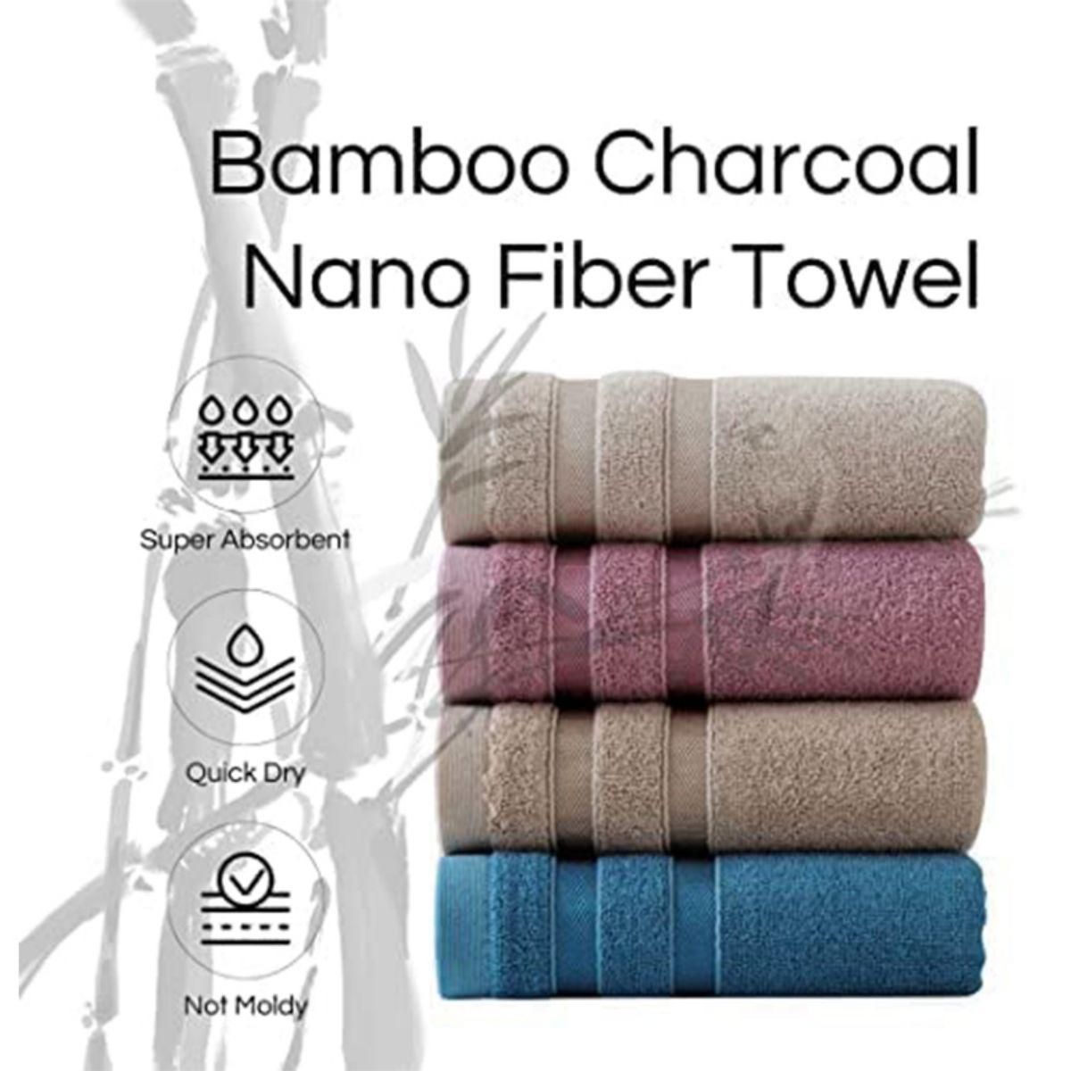 Home Textiles Face Towel - 1-teiliges Luxus-Handtuch aus Bambus-Baumwolle – natürlich,