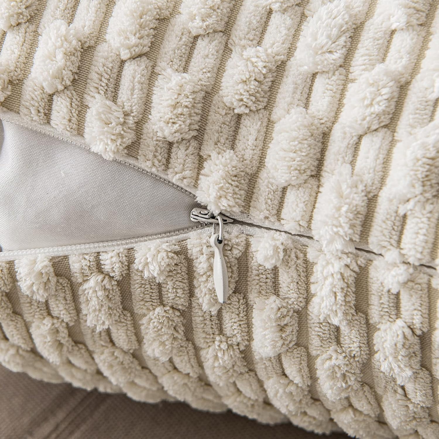 Gestreifter Überwurf-Kissenbez – Pillow Insert 18X18 Bewertung und Preis