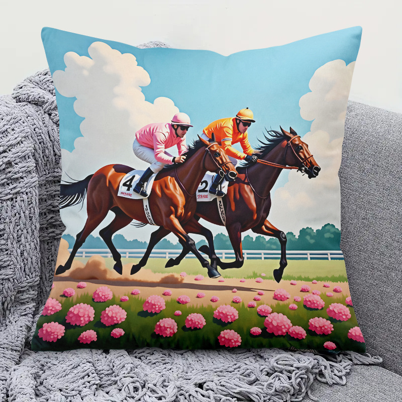 1 Stück Pferderennen-Kissenbez – Pillow Insert 18X18 Bewertung und Preis