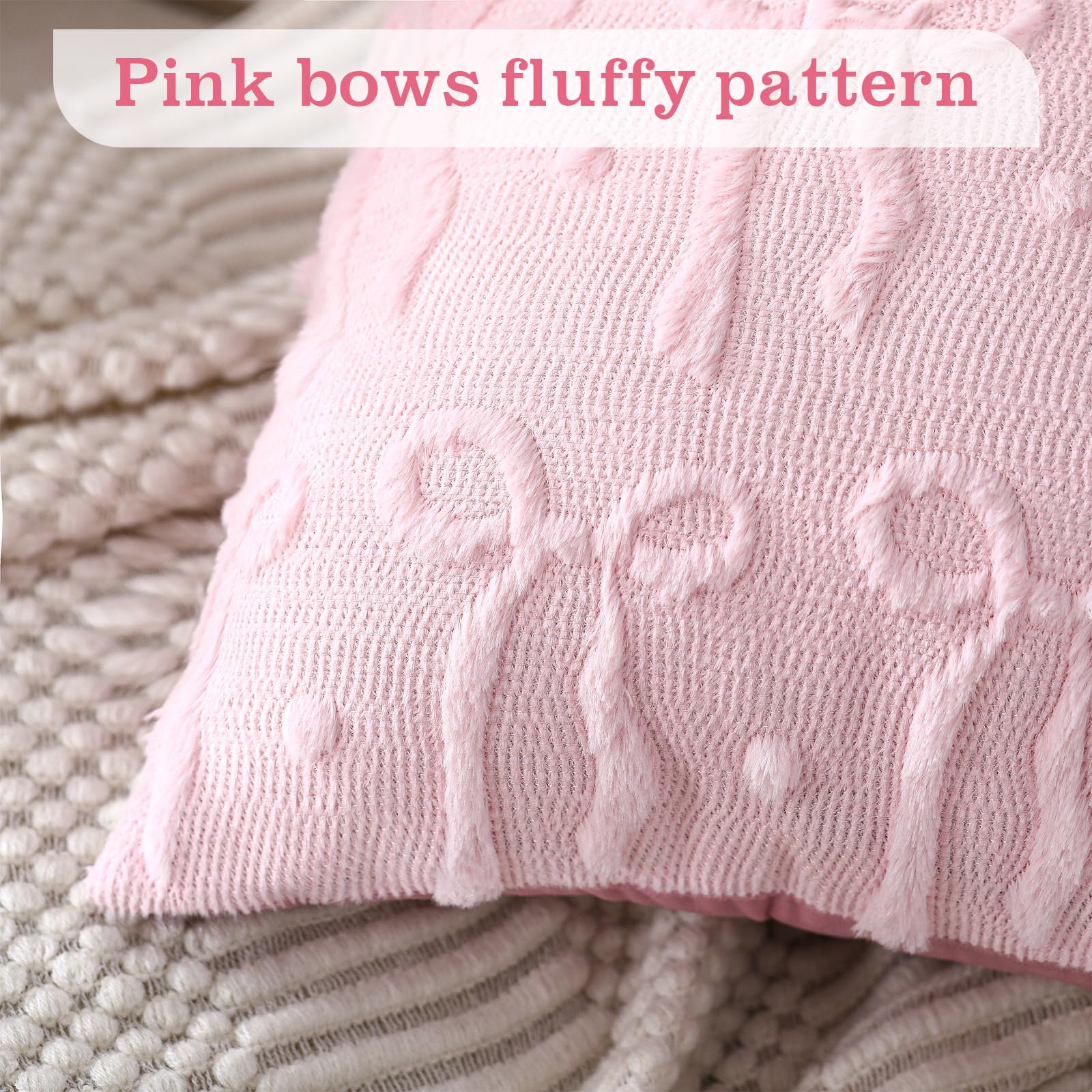 Rosa Schleife Dekokissenbezüge – Pillow Insert 18X18 Bewertung und Preis