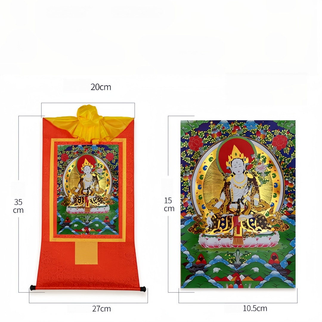 Weiße Tara Buddha Thangka, ver – Home Textiles Usa Bewertung und Preis