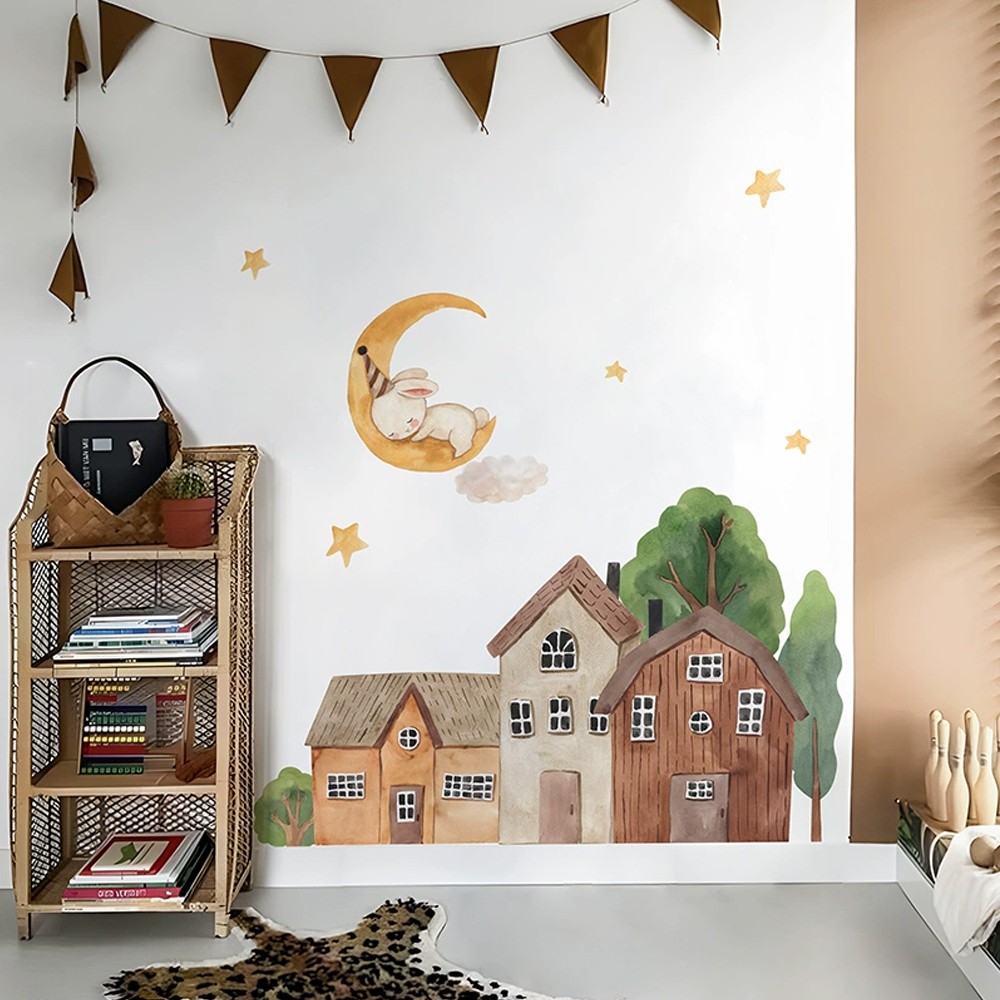 Stoff Cartoon Wald Vintage Sta – Home Textile Bewertung und Preis
