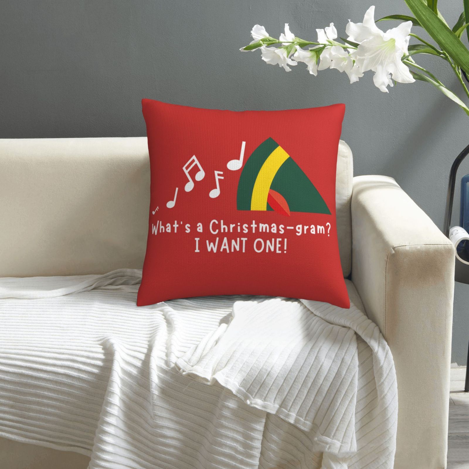 1 Stück Weihnachtskissenbezug  – Pillow Insert 18X18 Bewertung und Preis